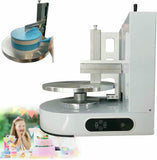 OJHGRDFV Cake Decorating Coating Machine, Decorating Cake Coating Smoothing Scraping Machine, Adjustable Cake Icing Smoother Tool for 4-12Inch, 35CM Round Adjustable Turntable