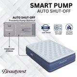 Beautyrest Supreme Air, Queen Size Air Mattress with Built-in Pump, Raised Inflatable Bed for Adults, Puncture-Resistant Vinyl, Auto Shut-Off, 650lb Support, Guest Bed, Camping Airbed, 3-Year Warranty
