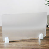 4 Pcs Desk Divider Privacy Panel 23.6 x 15.8 Inch Counter Desk Acrylic Panel Holder (Frosting) GOOFCXO