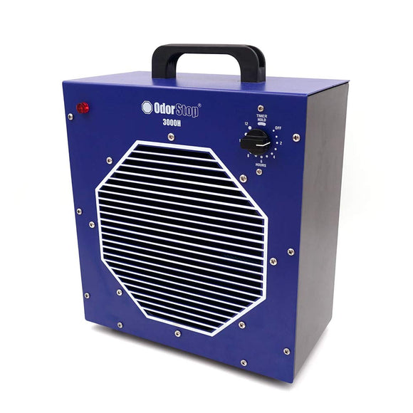 Hydroxyl Generator/UV Air Purifier with Charcoal Filter for Spaces up to 3000 sq ft and above OdorStop