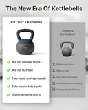 YOTTOY Soft Kettlebells, 10 lb kettlebell with Anti-Slip Base & Impact-Resistant Design - Perfect for Strength Training Kettlebells Weightlifting, Personal Training