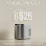 Airthereal Revive Electric Kitchen Composter with Visual Glass Cover, Upgraded SHARKSDEN Tri-Blade, Turn Food Waste and Scraps into Natural Fertilizer for Plants, R500-V, Grey