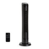 Amazon Basics 40" 70-Degree Oscillating Digital Tower Fan with Powerful Airflow for Bedroom, Living Room, Office, 4 Speeds, 3 Modes, 15-Hour Timer, Remote Control, 50W, Black
