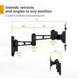 Beelta Tablet Wall Mount with Lock, All Metal Heavy-Duty, 3-Joint Articulating Arm with 360 Rotation, Secure for Kitchen/Business/Retail, Compatible with iPad 10.9"/11"-BSW601BA