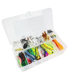 Fishing Lure Kit for Freshwater Bass, Fishing Tackle Set for Beginner Adults Including Crankbaits Spinnerbaits Topwater Baits Kit with Tackle Box PartyGalore