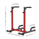 SELEWARE Heavy Duty Dip Bar, Adjustable Width & Height Dip Station Home Gym Fitness Equipment, 800lbs Capacity, Multifunctional Strength Training Dip Stand with Push Up Bar for Tricep Dips, L-Sits