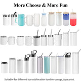 Tumbler Mug Heat Press Machine 30oz 20oz 16oz Sublimation Tumblers Press Glass Jar Cans