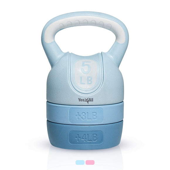 Yes4All Adjustable 12LB Kettlebell Set - Ideal for Home Gym Weight Training Yes4All