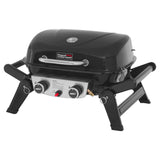 2-Burner Tabletop Propane Gas Grill with Foldable Side Tables, Portable Grill with 17,000 BTUs & 370 Sq. In. Royal Gourmet