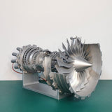 MechPuConToy Trent 900 Turbofan Engine Model That Works, 150+PCS DIY Assembly Simulation Aircraft Engine Electric Model Kit, Physics Experiment Set for Adults