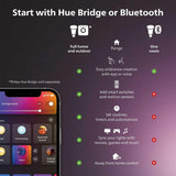 Philips Hue Signe Smart Floor Lamp, White - White and Color Ambiance LED Color-Changing Light - 1 Pack - Indoor - Control with App - Compatible with Alexa, Google Assistant, and Apple Homekit