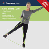 Sammons Preston Resistance Bands for Working Out, Non-Latex Exercise Bands, Resistance Bands for Physical Therapy, Improve Strength & Flexibility, Stretch & Tone Major Muscles, 5pk Sammons Preston