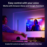 Philips Hue Signe Smart Floor Lamp, White - White and Color Ambiance LED Color-Changing Light - 1 Pack - Indoor - Control with App - Compatible with Alexa, Google Assistant, and Apple Homekit