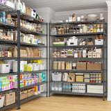 82.6H Metal Shelving Unit 7 Tier Storage Shelves Adjustable Wire Shelving Metal Wire Shelf Pantry Shelves