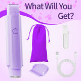 Bikini Trimmer for Women - 2 in 1 Women Electric Razor, Rechargeable Body Hair Trimmer and Facial Hair Remover, IPX7 Waterproof Wet & Dry Use Womens Electric Shaver for Bikini Underarm