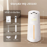 Humidifier Large Room - GloryAir 6.3Gal/24L 4X Atomizers Top Fill Whose House Large Cool Mist Quite Humidifiers 1500mL/h for Home Bedroom 3000 ft² with Auto Mode for Commercial Office Plants