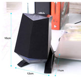 QERTYHKK Computer Speakers Multimedia Small Desktop Speaker with Stereo Sound for Laptops or TV, Black