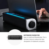 USB Laptop Cooling Pad with Holder, Silent Desktop Fan for Gaming Sessions