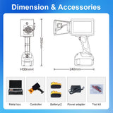 PEKOKO 10W Portable Laser Marking Machine L4Ultra Laser Marker Engraving Machine for Marking on Metal,Plastic,Carton,Leather,Wood,Silcone,Canvas,Glass,Rubber,Stainless Steel