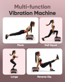 WATEYA Vibration Plate Exercise Machine Vibrating Platform for Fun Lymphatic Drainage and Weight Loss, Vibrant Home Workout Equipment with 1-200 Speeds, Stylish Fitness Gear (Pink)