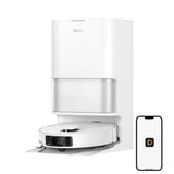DREAME L40 Ultra Gen 2 Robot Vacuum and Mop with 25,000Pa Suction, Extendable Side Brush and Mop, All-in-One Self-Emptying & Cleaning Dock, Voice & App Control, White
