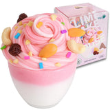 WATERELF Butter Easter Eggs Scented Slime for Girls 10-12, Easter Basket Stuffers Big Slime for Kids Boys Party Favor Stress Relief, Special Toys for Birthday Present - 5.29 Oz - BS002-Yogurt Bowl