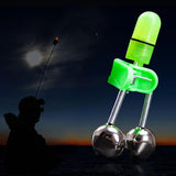 GOUDOGEDC 3Pcs LED Fishing Alarms with Twin Bells - Night Light Bite Indicators for Rod Tips and Multi-Environment Angling Accessories