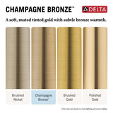 Delta Faucet Albion 14 Series Single-Handle Tub and Shower Faucet Set, Gold Shower Trim Kit with 4-Setting In2ition 2-in-1 Dual Shower Head, Champagne Bronze T144855-CZ-I (Valve Not Included)