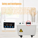 HayWHNKN Ultrasonic Humidifier Cooler Sprayer 15kg/h Commercial Humidifier Commercial Industrial Humidifier with Humidistat and Remote Sensor Stainless Steel for Grow Room 110V