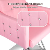 Pink Salon Chair for Hair Stylist,Barber Chari Hair Chair, Stylist Chair Dangvivi