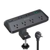 TROND 20W USB C Desk Clamp Power Strip Fit 1.97" Tabletop, ETL List, 6ft