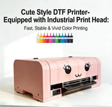 13 Inch DTF Printer for T-Shirts, A3 Heat Transfer Printer, Pink