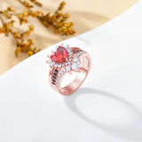 Oseew 2027 Senior Graduation Gift Ring for Women High School (Rose Gold)