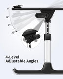 SAIJI Height & Angle Adjustable Laptop Stand for Bed, Lap Desk Bed Tray Table, Light Weight Foldable Portable