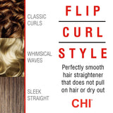 CHI Original Digital Ceramic Hair Straightener 1", Hairstyling Iron, Delivers Shiny Smooth Results, Even Heat for Less Damage, Ruby Red