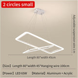 Rectangle Chandeliers Lights Compatible with Living Room Dining