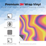 Phone Skin Compatible with Microsoft Surface Laptop 13.8" 8th Edition (2026) - Melted Stripes - Premium 3M Vinyl Protective Wrap Decal Cover - Easy to Apply | Crafted in the USA by MightySkins