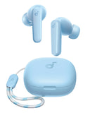 Wireless Earbuds, 10mm Drivers with Big Bass, Bluetooth 5.3, 30H Long Playtime, Water-Resistant, 2 Mics (Light Blue) Soundcore