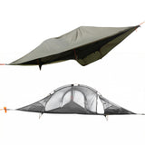 Generic Camping Hammock Tent with Mosquito Net & RainFly 2-Person Tree Tent Hammock for Outdoor Backpacking Hiking 660 LBS Load Capacity