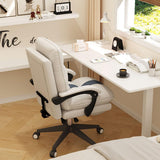 Home Desk Chair with Adjustable Lumbar Support,Heavy Duty Swivel Office Chair with Wheels, Armchair omic Computer Sponge Upholstered Seat