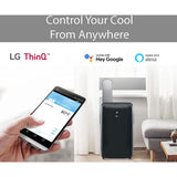 LG 8,000 BTU (DOE) 12,000 BTU (ASHRAE) Smart Portable Air Conditioner, 115V, Cools 350 Sq.Ft. (14' x 25' Room Size), Voice Control, Works with LG ThinQ, Amazon Alexa, and Hey Google