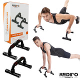 Push Up Bars Strength Training - Workout Stands With Ergonomic Push-up Bracket Board with Non-Slip Sturdy Structure Portable for Home Fitness Training, Push Up Stands Handle for Floor Workouts Redipo