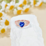 Oseew 2027 10K Class Ring High School College Graduation (Rose Gold)