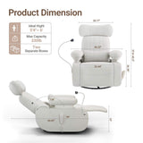MAMAZING Lullapod Max Power Nursery Rocking Chair with Electric Armrests