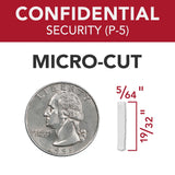 Paper Shredder, 20 Sheet Capacity, Micro-Cut, P-5 Level Security, Anti-Jam, Momentum M20-32 (WSM177006) GBC