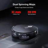 roborock Qrevo Slim Robot Vacuum and Mop Combo, 8.2cm Ultra-Slim, 3D Sensing Tech, Advanced Obstacle Recognition, Powerful Suction, FlexiArm Side Brush & Mop, Auto Mop Washing & Drying, Self-Emptying