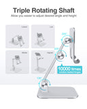 elitehood Aluminum iPad Stand for Desk, Ultra-Stable iPad Holder Stand