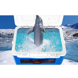 Yyuoqafn Portable Fishing Box with Seat 18L Multi-Function Insulation Fishing Box Outdoor Fishing Gear Fishing Dry Box Cooler (Blue)