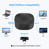 USB Speakerphone Microphone, Conference Speaker Omnidirectional Computer Mic, with 360º Voice Pickup JOUNIVO