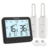 Geevon Digital Refrigerator Thermometer with Alarm, Low Battery Warning Icon, Max/Min Temperature LCD Display, Suitable